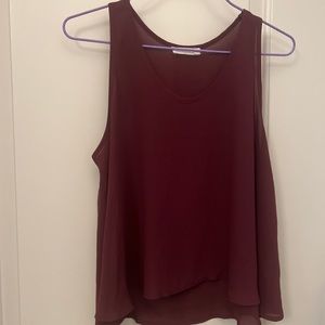 Maroon fancy/casual Lush top